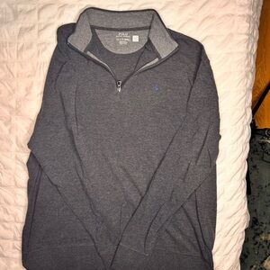 Ralph Lauren Charcoal Quarter-Zip Sweater